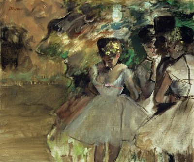 Three Dancers in the Wings by Edgar Degas